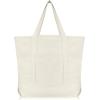 image22quot Heavy Duty Cotton Canvas Tote Bag ZipperedNatural