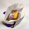 image22quot Heavy Duty Cotton Canvas Tote Bag ZipperedPurple