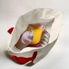 image22quot Heavy Duty Cotton Canvas Tote Bag ZipperedRed