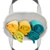 imageDALIX 14quot Mini Small Cotton Canvas Party Favor Wedding Gift Tote Bag in Gray WhiteGray