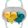 imageDALIX 14quot Mini Small Cotton Canvas Party Favor Wedding Gift Tote Bag in Gray WhiteMint Green