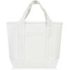 imageDALIX 14quot Mini Small Cotton Canvas Party Favor Wedding Gift Tote Bag in Gray WhiteWhite