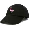 imageDALIX Flamingo Hat Womens Baseball CapBlack