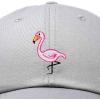 imageDALIX Flamingo Hat Womens Baseball CapGray