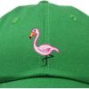imageDALIX Flamingo Hat Womens Baseball CapKelly Green