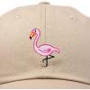 imageDALIX Flamingo Hat Womens Baseball CapKhaki