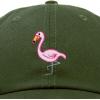 imageDALIX Flamingo Hat Womens Baseball CapOlive