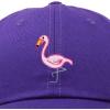 imageDALIX Flamingo Hat Womens Baseball CapPurple