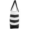 imageDALIX Striped Boat Bag Premium Cotton Canvas Tote in BlackBlack