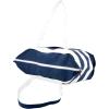 imageDALIX Striped Boat Bag Premium Cotton Canvas Tote in BlackNavy Blue