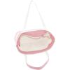 imageDALIX Striped Boat Bag Premium Cotton Canvas Tote in BlackPink