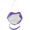 imageDALIX Striped Boat Bag Premium Cotton Canvas Tote in BlackPurple