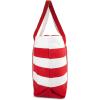imageDALIX Striped Boat Bag Premium Cotton Canvas Tote in BlackRed