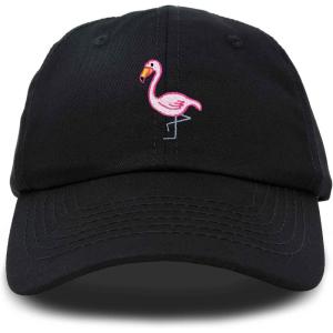imageDALIX Flamingo Hat Womens Baseball CapBlack