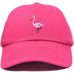 imageDALIX Flamingo Hat Womens Baseball CapHot Pink