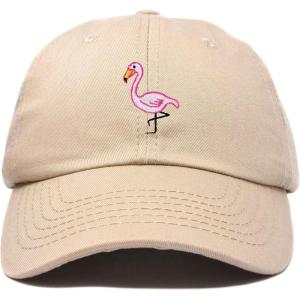imageDALIX Flamingo Hat Womens Baseball CapKhaki