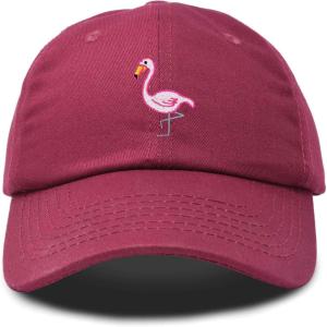 imageDALIX Flamingo Hat Womens Baseball CapMaroon