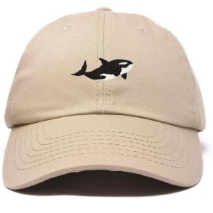 imageDALIX Killer Whale Hat Orca Marine Life Baseball CapKhaki