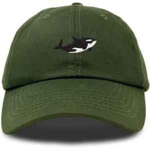imageDALIX Killer Whale Hat Orca Marine Life Baseball CapOlive