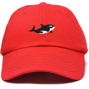 imageDALIX Killer Whale Hat Orca Marine Life Baseball CapRed