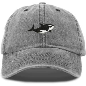imageDALIX Killer Whale Hat Orca Marine Life Baseball CapWashed Black