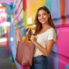 imageDALIX 20quot Solid Color Cotton Canvas Shopping Tote Bag in LavenderDusty Rose