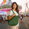 imageDALIX 20quot Solid Color Cotton Canvas Shopping Tote Bag in LavenderOlive