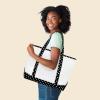 imageDALIX 23quot Premium 24 oz Cotton Canvas Shopping Tote BagBlack Star