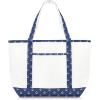 imageDALIX 23quot Premium 24 oz Cotton Canvas Shopping Tote BagNavy Blue Anchor