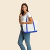 imageDALIX 23quot Premium 24 oz Cotton Canvas Shopping Tote BagRoyal Blue