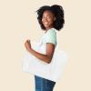 imageDALIX 23quot Premium 24 oz Cotton Canvas Shopping Tote BagWhite