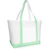 imageDALIX 23quot Premium 24 oz Cotton Canvas Shopping Tote BagMint Green