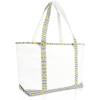 imageDALIX 23quot Premium 24 oz Cotton Canvas Shopping Tote BagStriped Banana