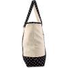 imageDALIX 22quot Shopping Tote Bag Heavy Cotton Canvas Zippered Navy Blue AnchorBlack Star