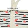 imageDALIX 22quot Shopping Tote Bag Heavy Cotton Canvas Zippered Navy Blue AnchorBlack Watermelon