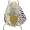 imageDALIX 22quot Shopping Tote Bag Heavy Cotton Canvas Zippered Navy Blue AnchorBlack Watermelon