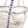 imageDALIX 22quot Shopping Tote Bag Heavy Cotton Canvas Zippered Navy Blue AnchorBlue Antique Fish