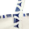 imageDALIX 22quot Shopping Tote Bag Heavy Cotton Canvas Zippered Navy Blue AnchorBlue Antique Fish