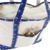 imageDALIX 22quot Shopping Tote Bag Heavy Cotton Canvas Zippered Navy Blue AnchorNavy Blue Anchor