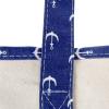 imageDALIX 22quot Shopping Tote Bag Heavy Cotton Canvas Zippered Navy Blue AnchorNavy Blue Anchor