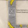 imageDALIX 22quot Shopping Tote Bag Heavy Cotton Canvas Zippered Navy Blue AnchorStriped Banana