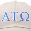 imageDALIX Alpha Tau Omega Fraternity Greek Letters Ball Cap Embroidered HatBeige