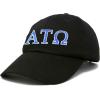 imageDALIX Alpha Tau Omega Fraternity Greek Letters Ball Cap Embroidered HatBlack
