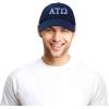 imageDALIX Alpha Tau Omega Fraternity Greek Letters Ball Cap Embroidered HatNavy Blue