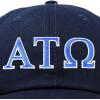 imageDALIX Alpha Tau Omega Fraternity Greek Letters Ball Cap Embroidered HatNavy Blue