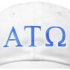 imageDALIX Alpha Tau Omega Fraternity Greek Letters Ball Cap Embroidered HatWhite