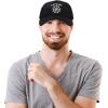 imageDALIX Captain Hat Sail Baseball Cap Navy Boat Men WomenBlack