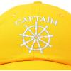imageDALIX Captain Hat Sail Baseball Cap Navy Boat Men WomenGold