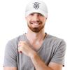 imageDALIX Captain Hat Sail Baseball Cap Navy Boat Men WomenWhite