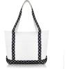imageDALIX Daily Shoulder Tote Bag Premium Cotton in Mint GreenBlack Star